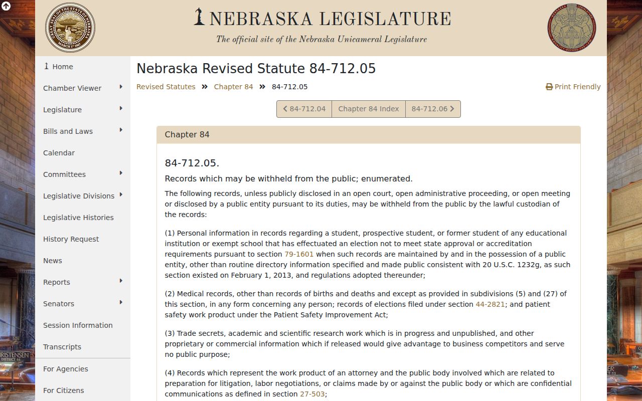 Dawson County case search source for public record exemptions