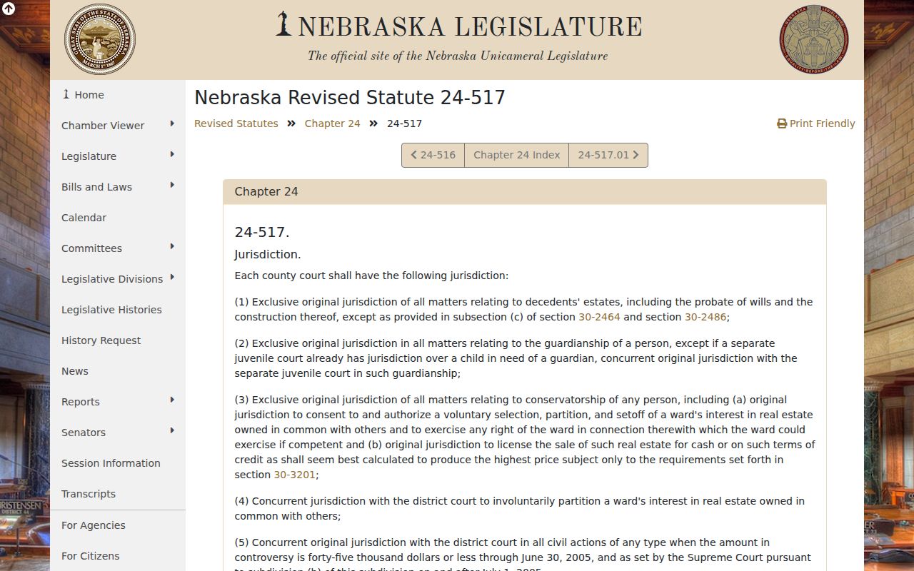Dawson County case search source on county court jurisdiction
