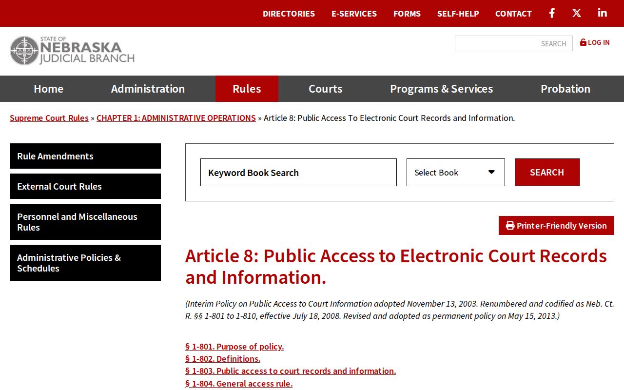Dawson County case search source for electronic court record access rules